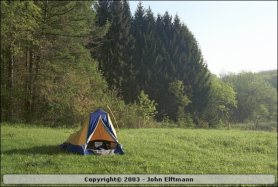 John L's tent - 5/16/2003