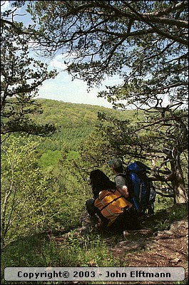 Self portrait at one of the scenic overlooks - 5/16/2003